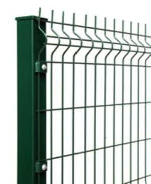 Секционный забор из сварной сетки зеленый