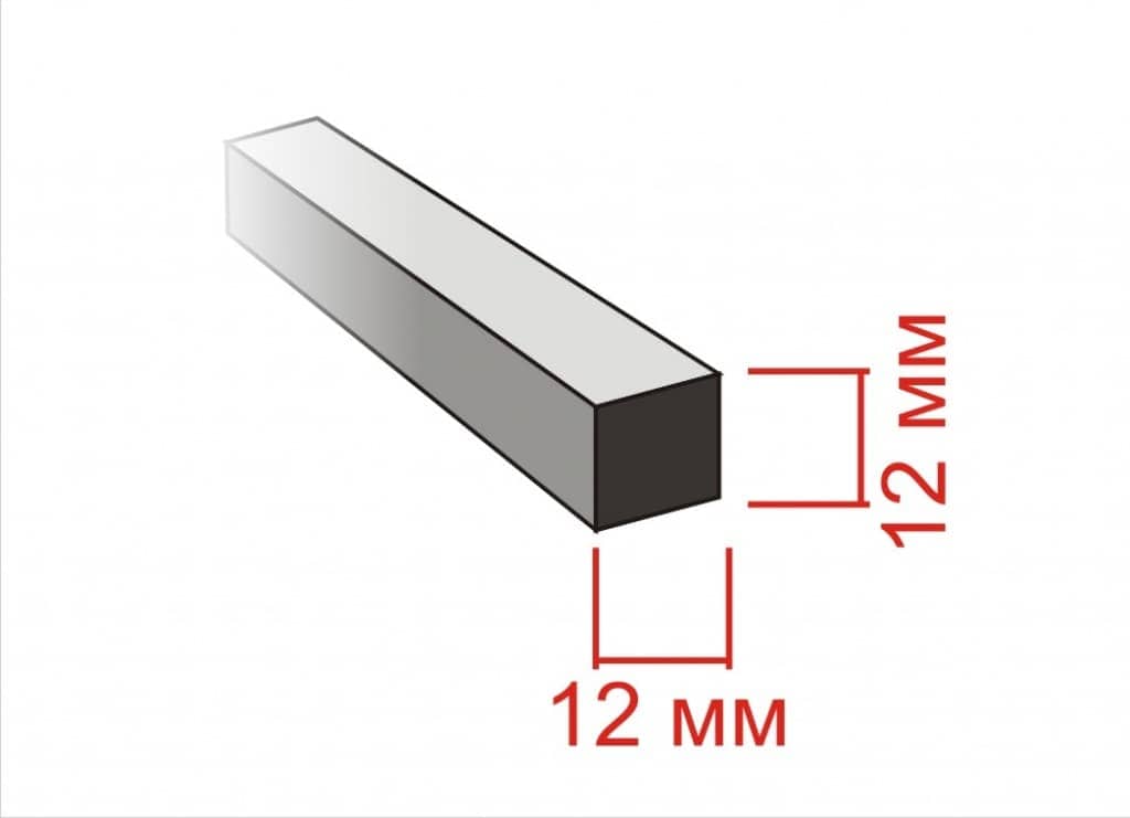 Материал для изготовления рисунка решеток на окна металлический квадрат 12х12
